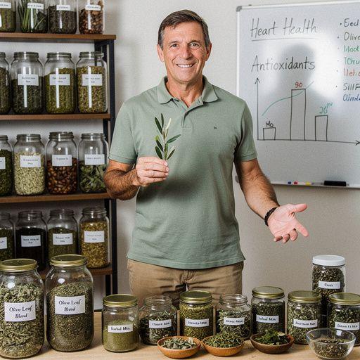 Žmonės, mėgaujantys alyvų lapų arbata, diskutuojantys apie jos naudą sveikatai.